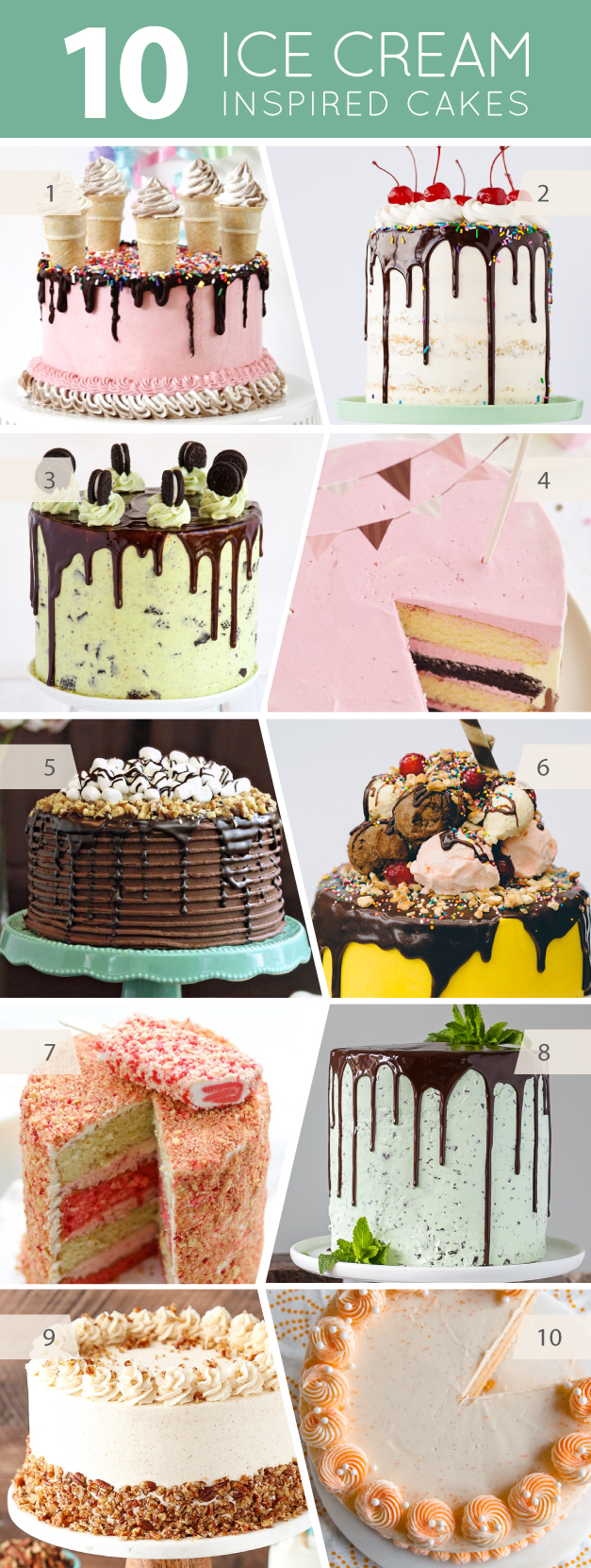 10 Ice Cream Inspired Cakes | on TheCakeBlog.com