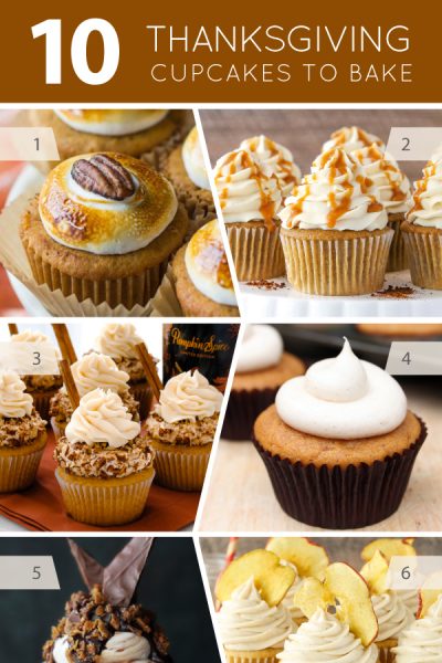 10 Thanksgiving Cupcakes