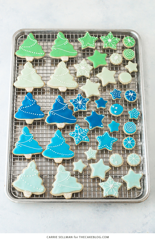 Decorated Sugar Cookies - vanilla bean sugar cookies with a simple glaze icing for easy yet thoughtful gift giving | by Carrie Sellman for TheCakeBlog.com