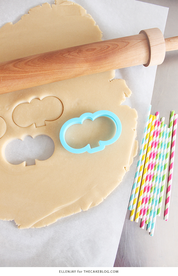 Bunny Face Cookies - how to make sugar cookie pops decorated with adorable bunny faces for Easter | by ellenJAY for TheCakeBlog.com