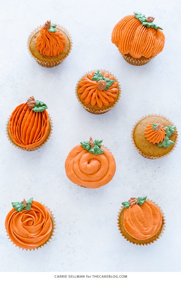 Pumpkin Cupcakes 8 Ways | The Cake Blog