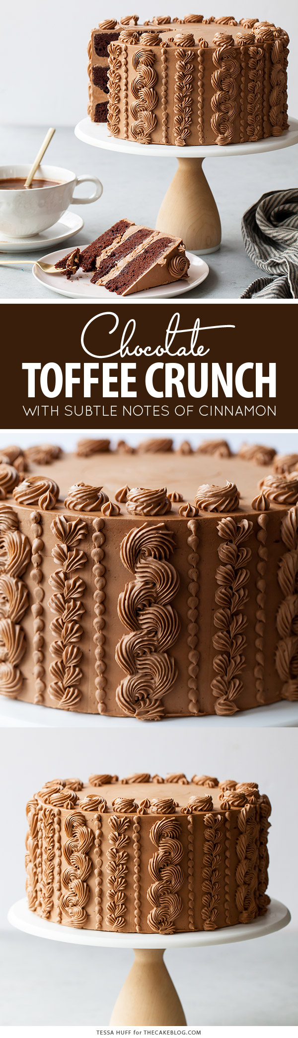 Chocolate Toffee Crunch Cake   The Cake Blog