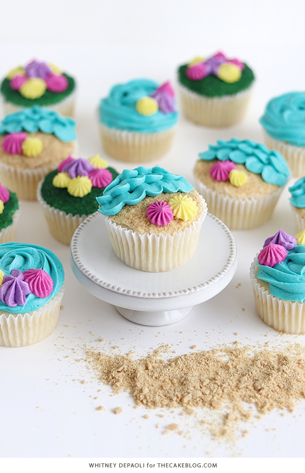 Beach Cupcakes | by Whitney DePaoli for TheCakeBlog.com