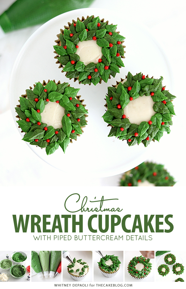 Merry Christmas Cake Topper Mini Wreath Xmas Tree Cupcake Toppers for Christmas