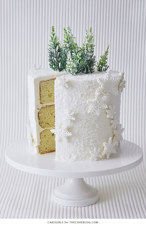Winter Wonderland Snowflake Cake | by Cakegirls for TheCakeBlog.com